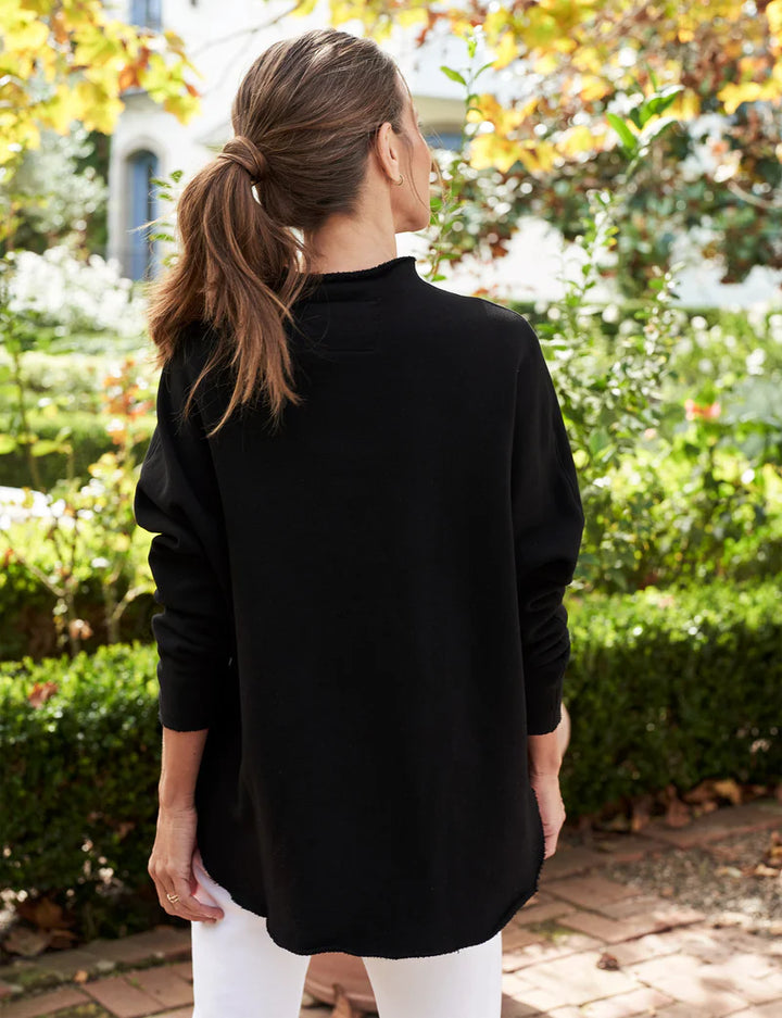 Effie Long-Sleeve Funnel Neck Capelet - More Colors Available