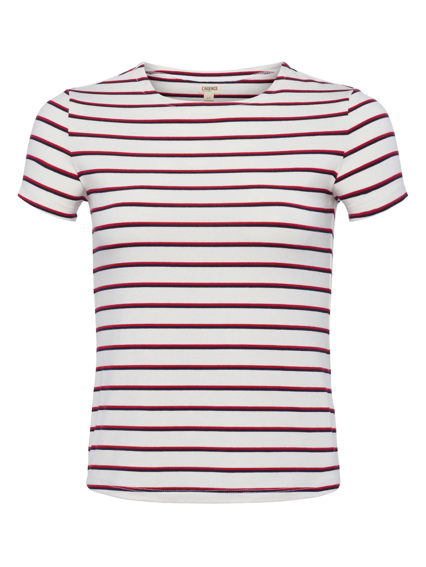Ressi Fitted Tee - Red, Navy, White Stripe