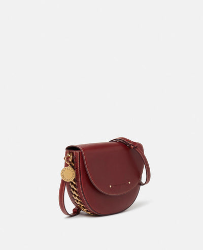 Frayme Medium Flap Shoulder Bag - Cherry