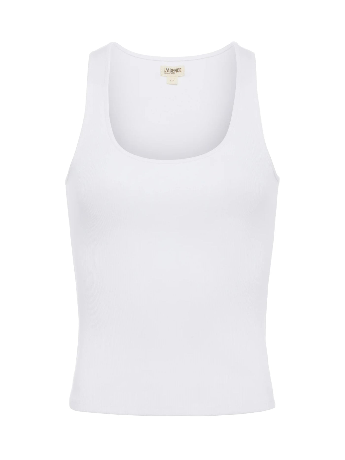 Adira Scoopneck Tank - White