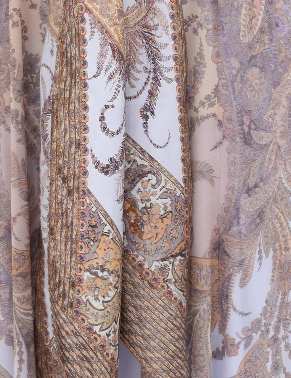 Hypnotic Sheath Dress - Lilac Paisley