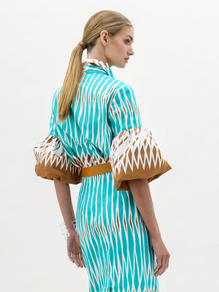 Helina Blouse - Turquoise Multi