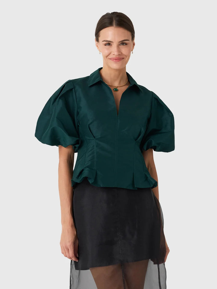 Nessa Top - Dark Green