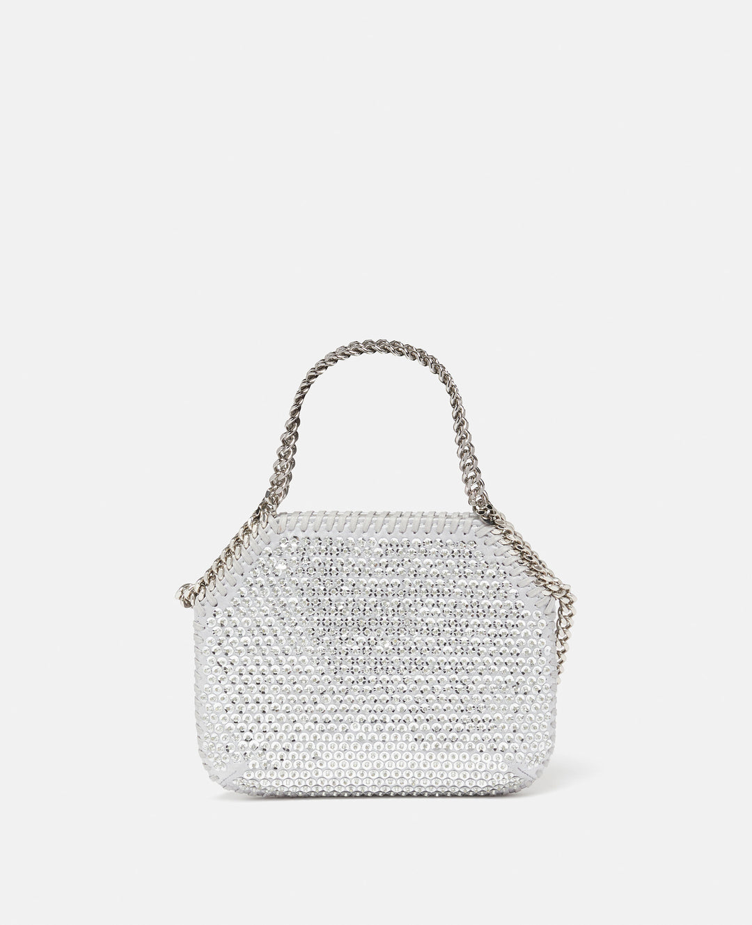 Falabella Crystal Mesh Mini Tote Bag - Silver