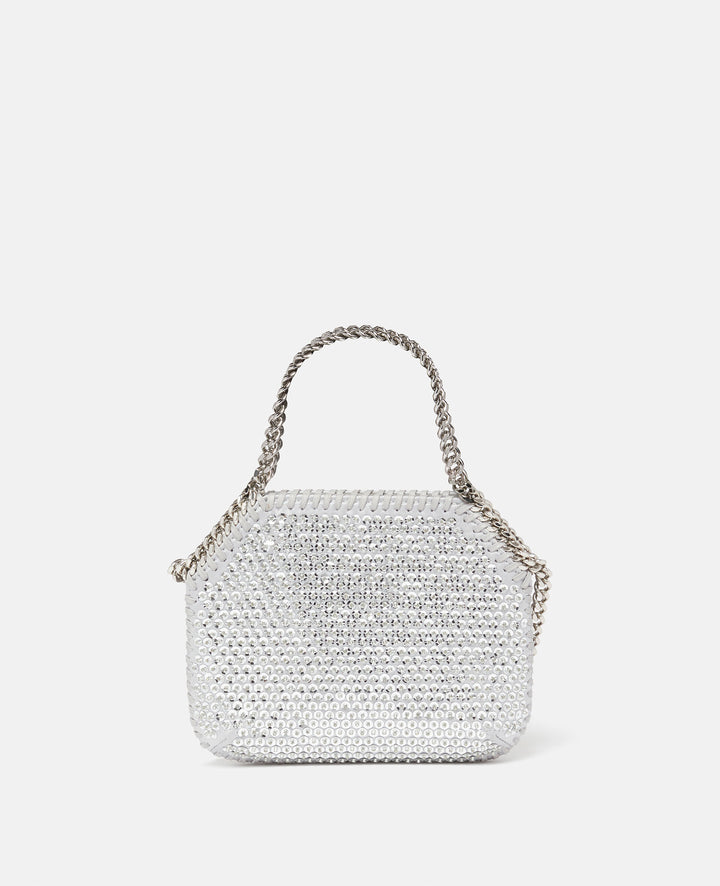 Falabella Crystal Mesh Mini Tote Bag - Silver