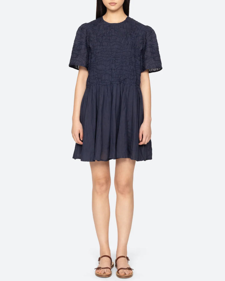 SEA - Imogen Solid Dress - Navy