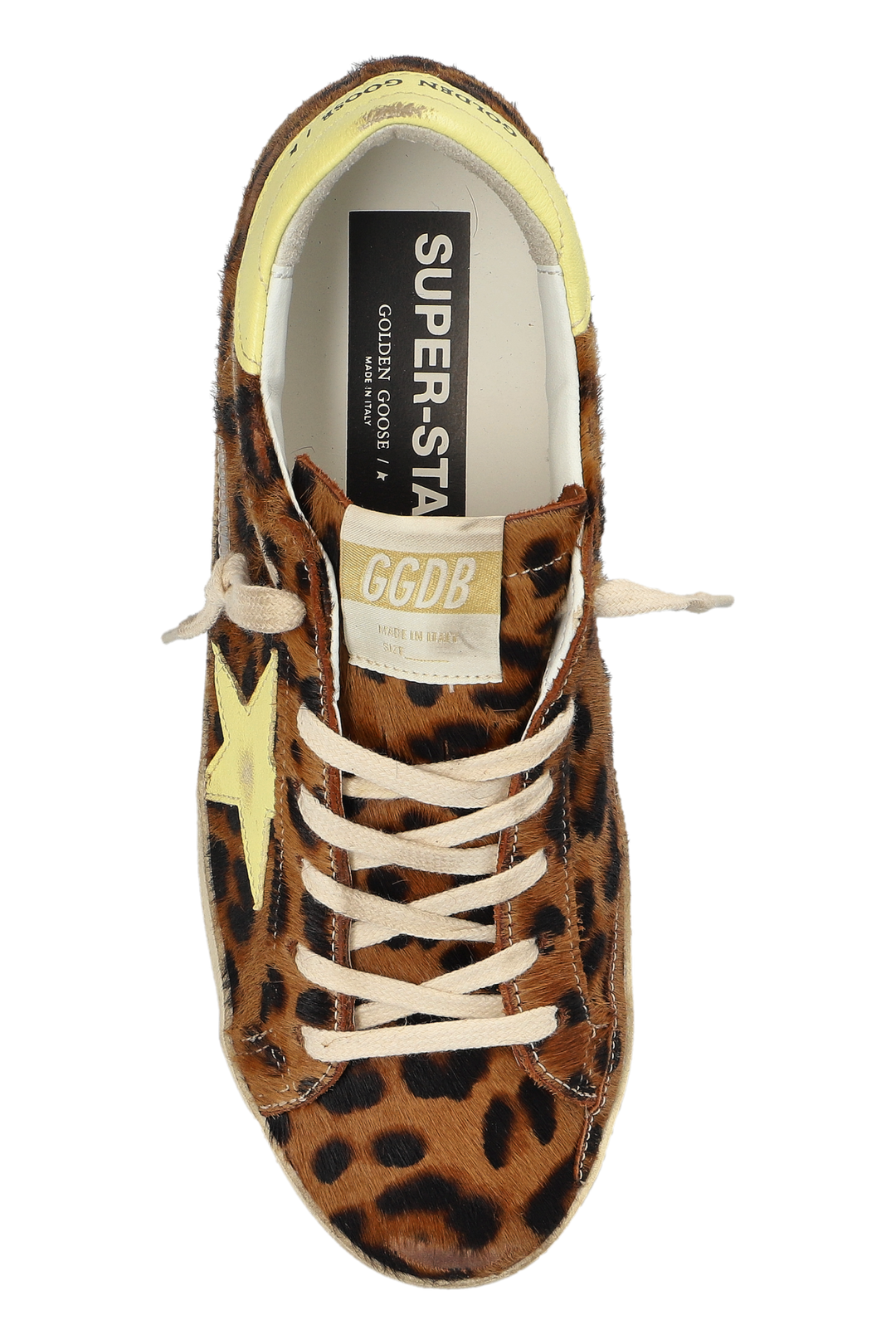 Super-Star Sneaker – Leopard Haircalf & Butter Yellow