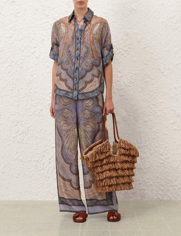 Wanderlust Relaxed Pant - Tapestry Blue Multi