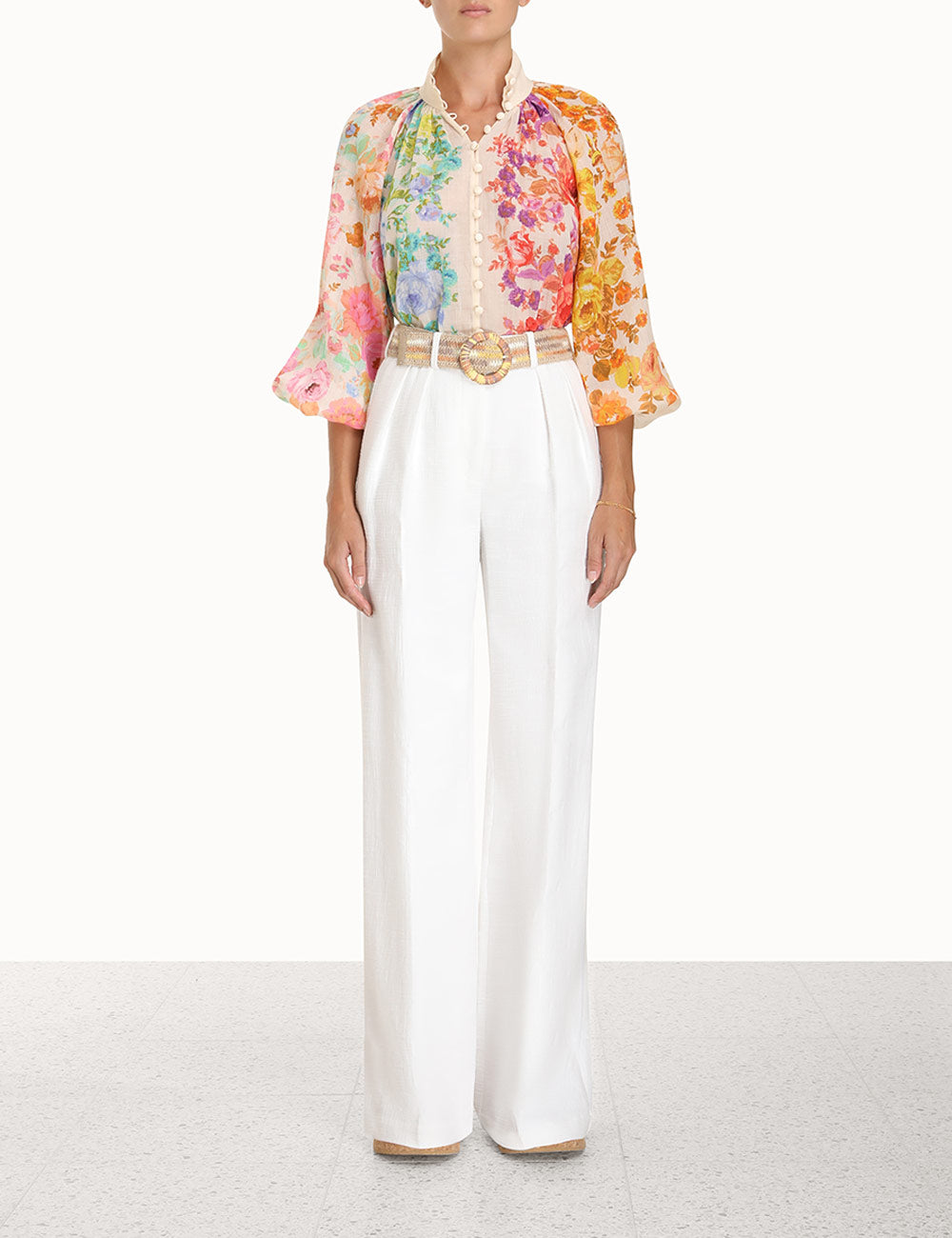 RAIE BILLOW BLOUSE - Multi Floral