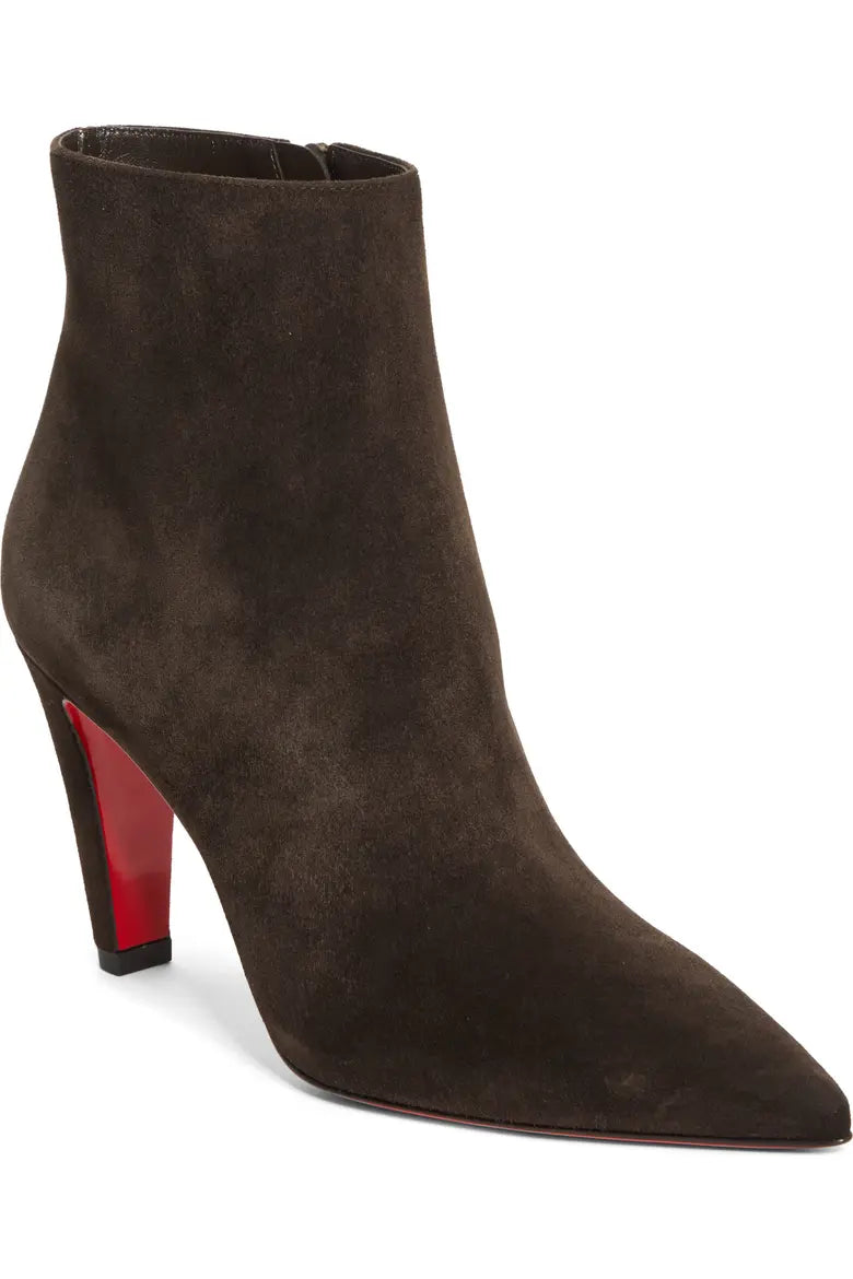 Vibella Pointed Toe Booty - Dark Brown