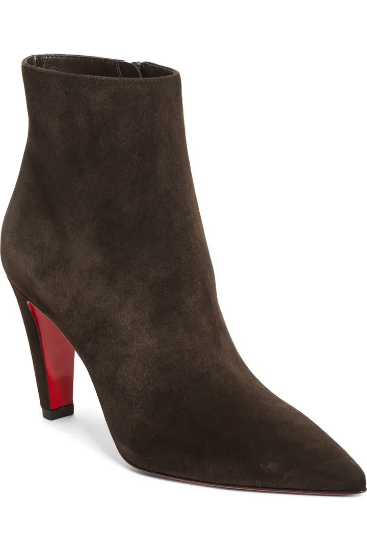 Vibella Pointed Toe Booty - Dark Brown