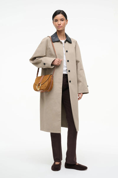 BELLA SADDLE BAG - Tan Suede