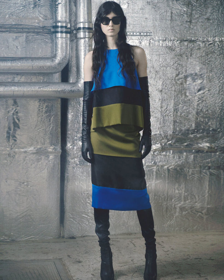 Saros Skirt - Blue Multi