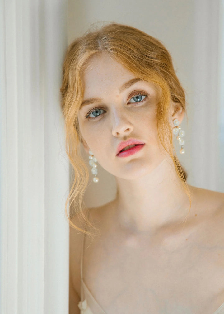 Calissa Earrings - Winter White