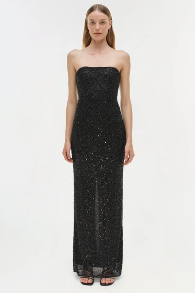 Xyla Sequin Gown - Black