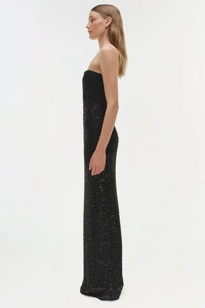 Xyla Sequin Gown - Black
