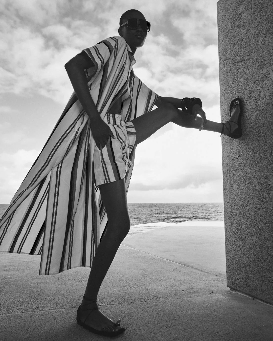 Remus Thessa Stripe Shorts - Blue Multi