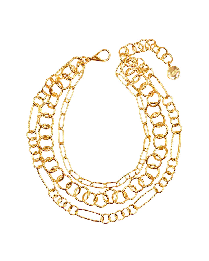 Hammered Gold Chain - Gold