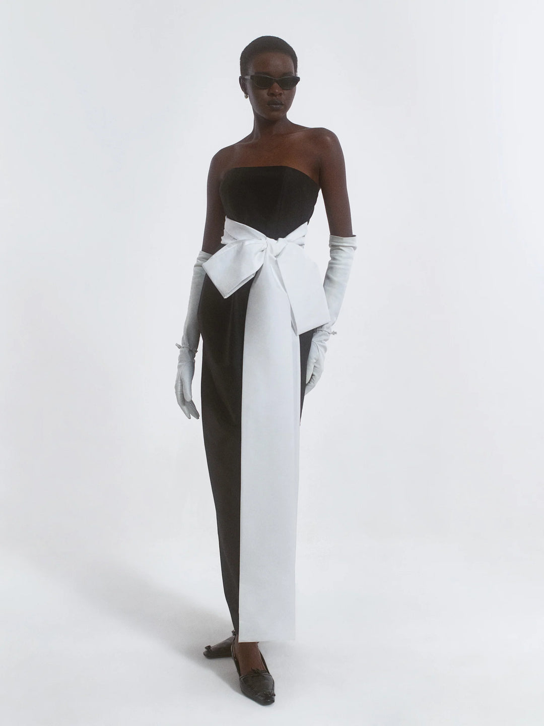 LINA DRESS - Black/White