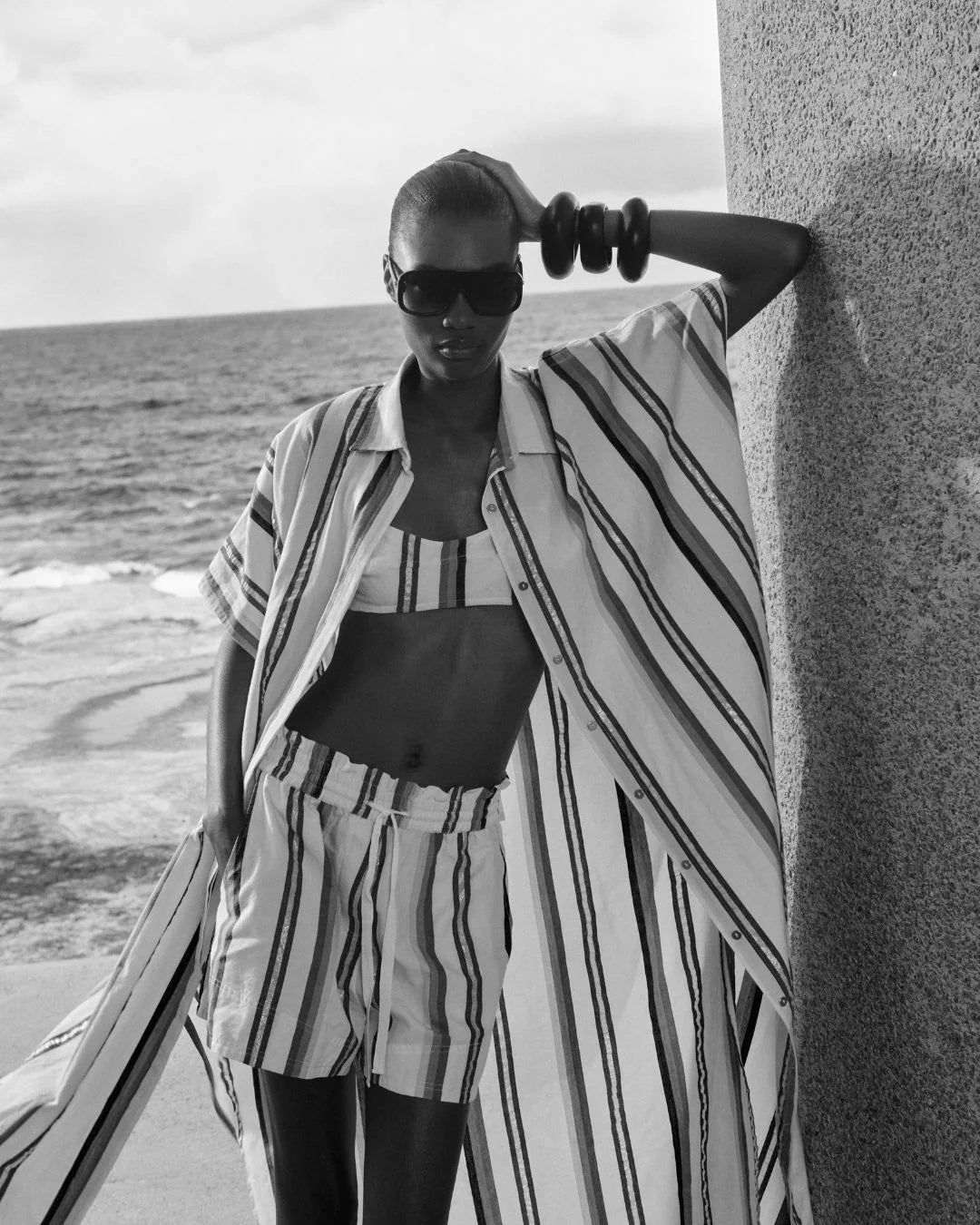 Remus Thessa Stripe Shorts - Blue Multi