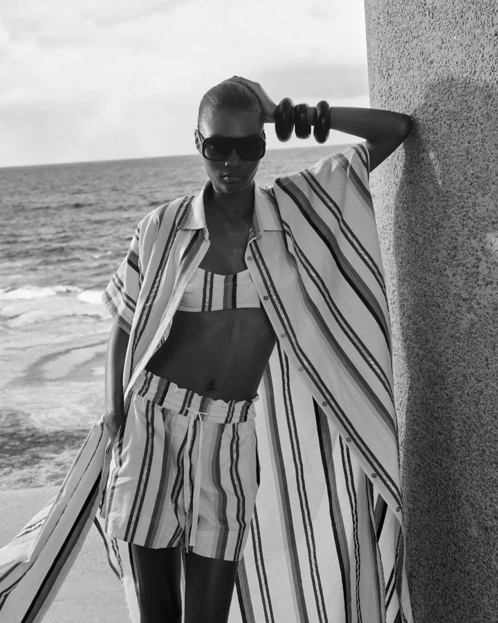 Remus Thessa Stripe Shorts - Blue Multi