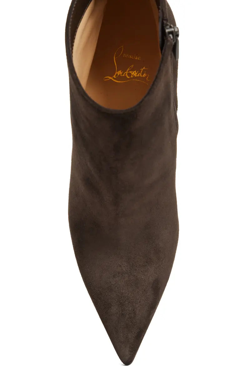 Vibella Pointed Toe Booty - Dark Brown
