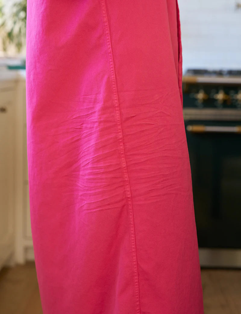Rory Maxi Shirtdress - Hot Pink