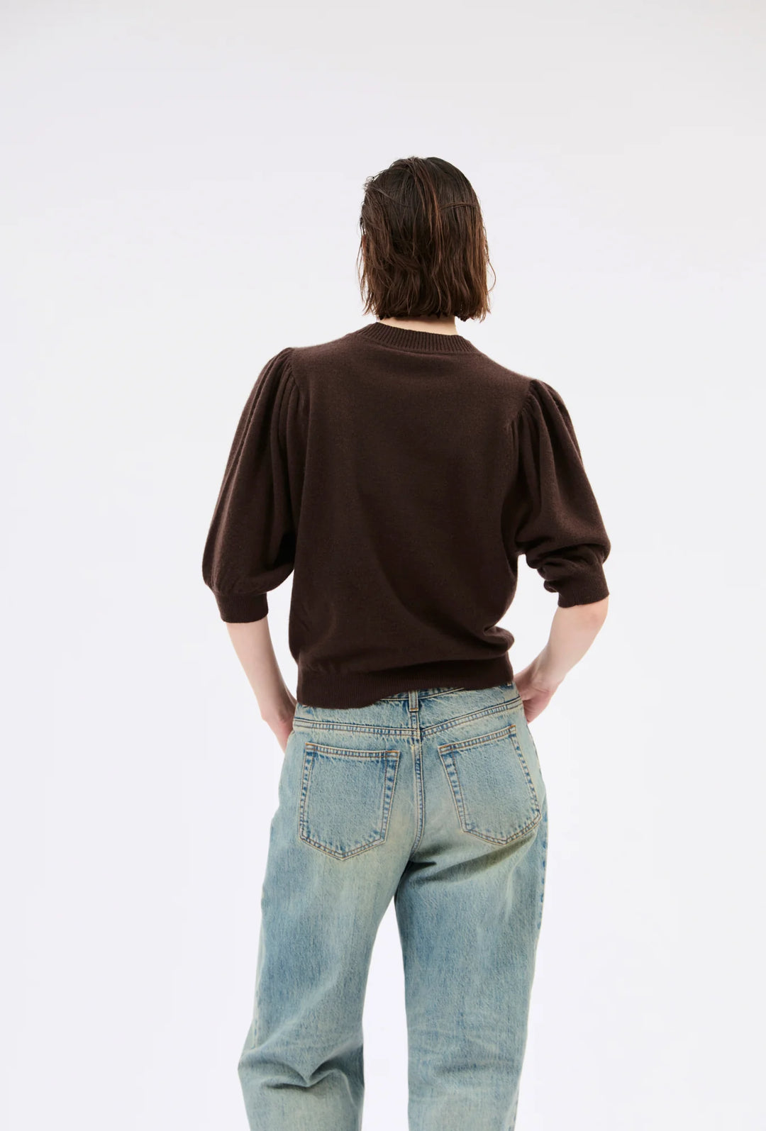Light Cashmere Pullover – Dark Brown