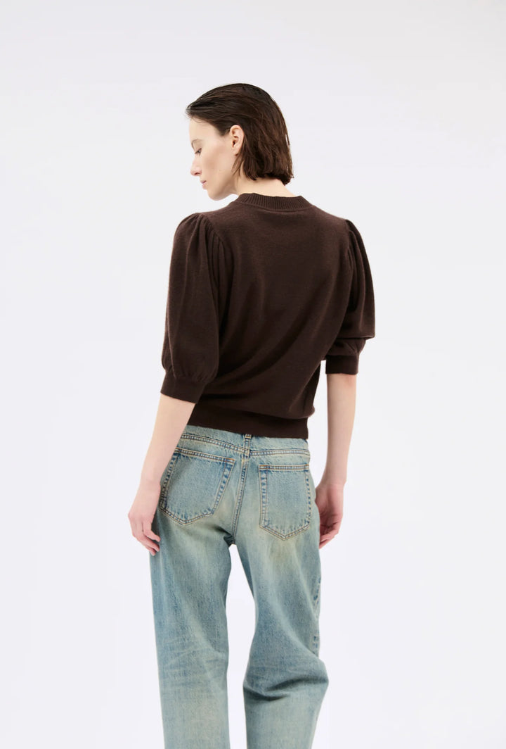 Light Cashmere Pullover – Dark Brown