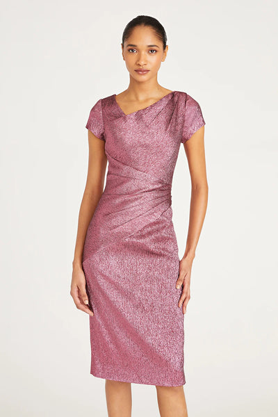 ROSE ASYMMETRIC COCKTAIL DRESS - Camellia