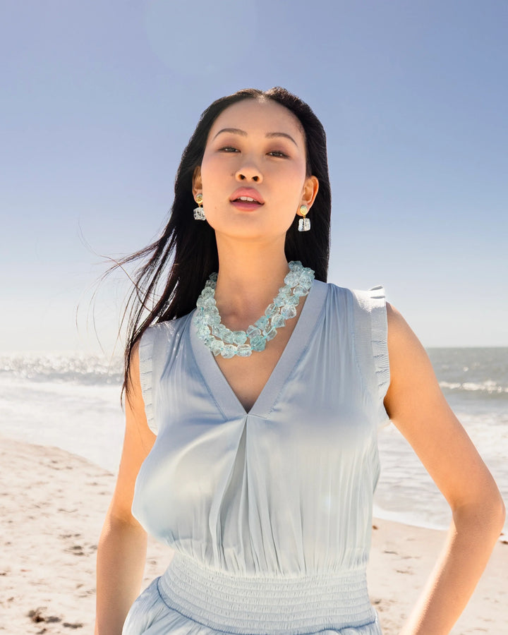 Aqua Quartz Necklace - Aqua