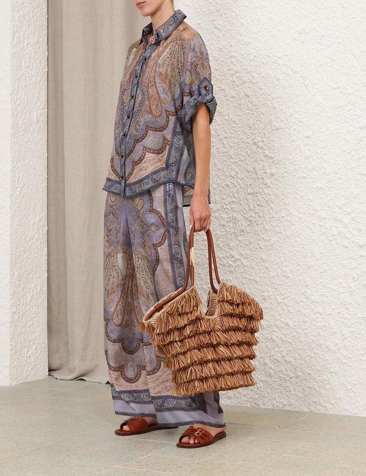 Wanderlust Relaxed Pant - Tapestry Blue Multi