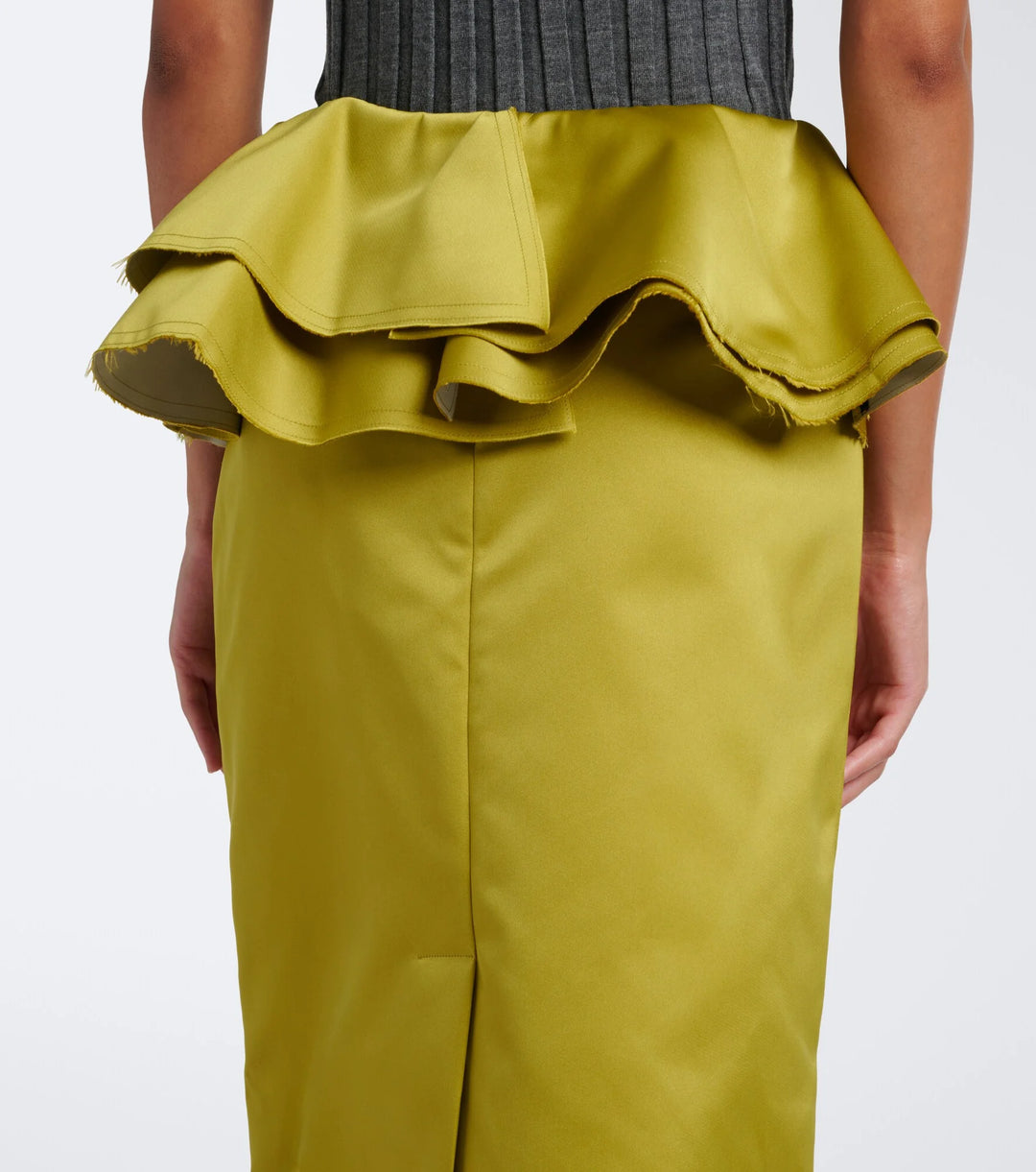 Duchesse Midi Skirt - Light Green