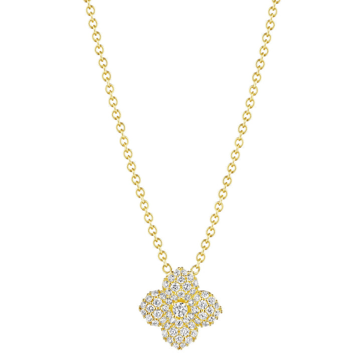 Petite Penny Diamond Flower Necklace