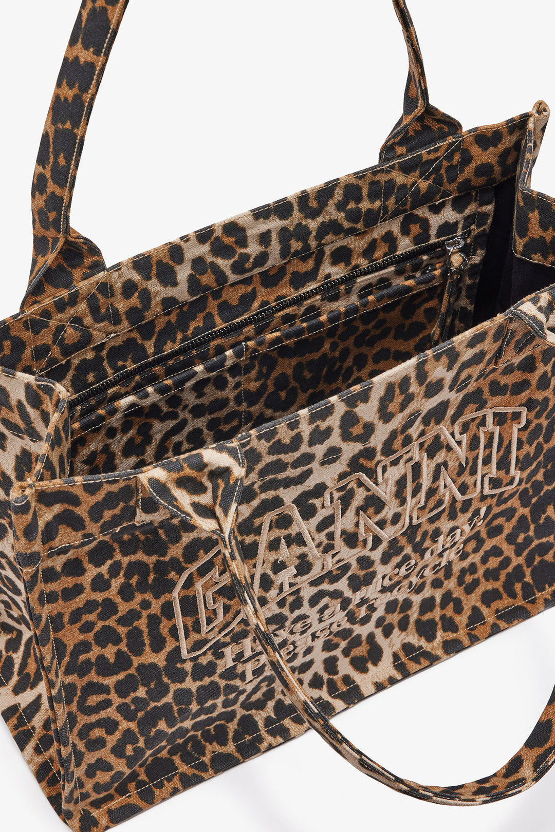 Large Canvas Tote Bag - Leopard