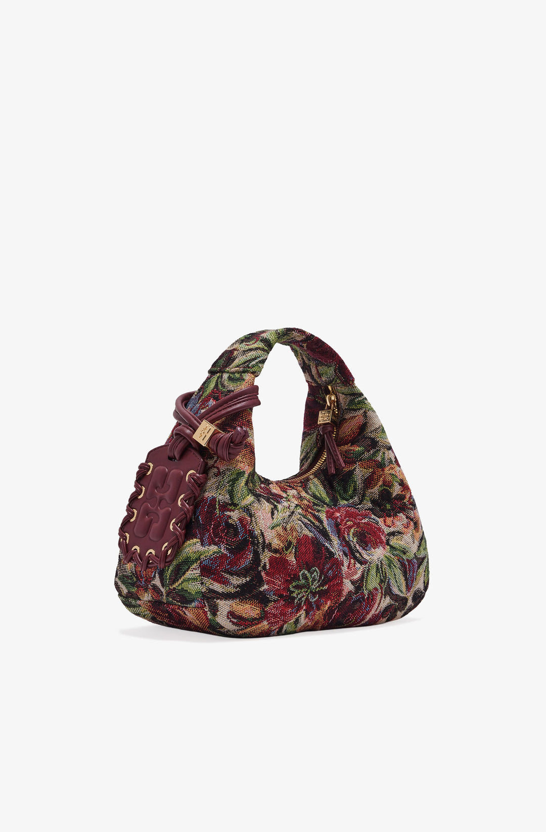 Tapestry Mini Hobo Bag - Tawny Port