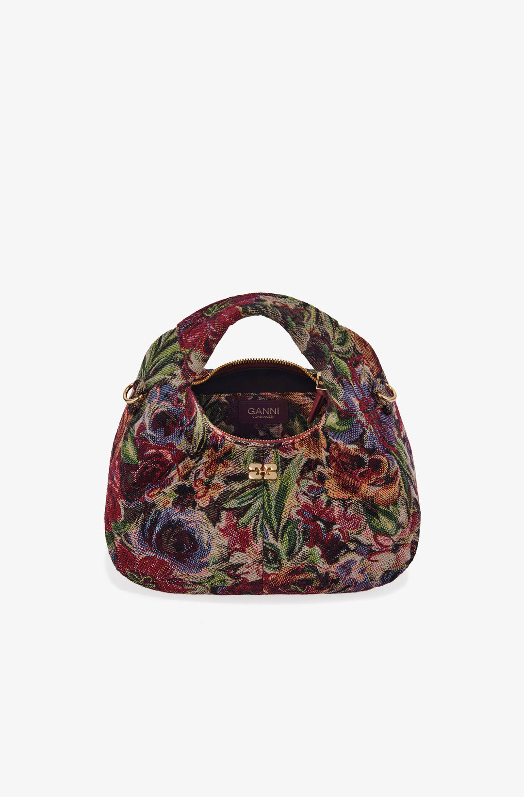 Tapestry Mini Hobo Bag - Tawny Port