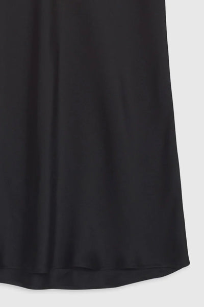 BAR SILK SKIRT - Black