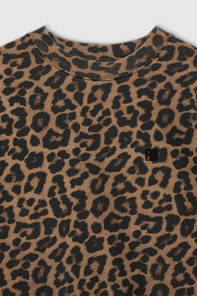 Miles Sweatshirt - Black/Brown Leopard