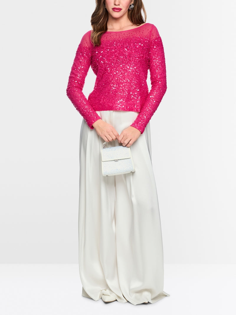 Sequin Top - Hot Pink