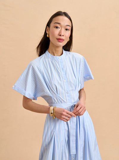 Anna Dress - Blue/White Stripe