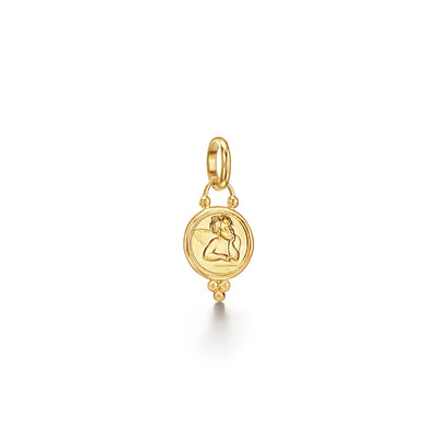 18K Small Angel Pendant