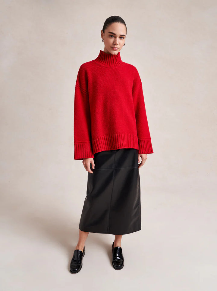 Archie Turtleneck - Dark Red