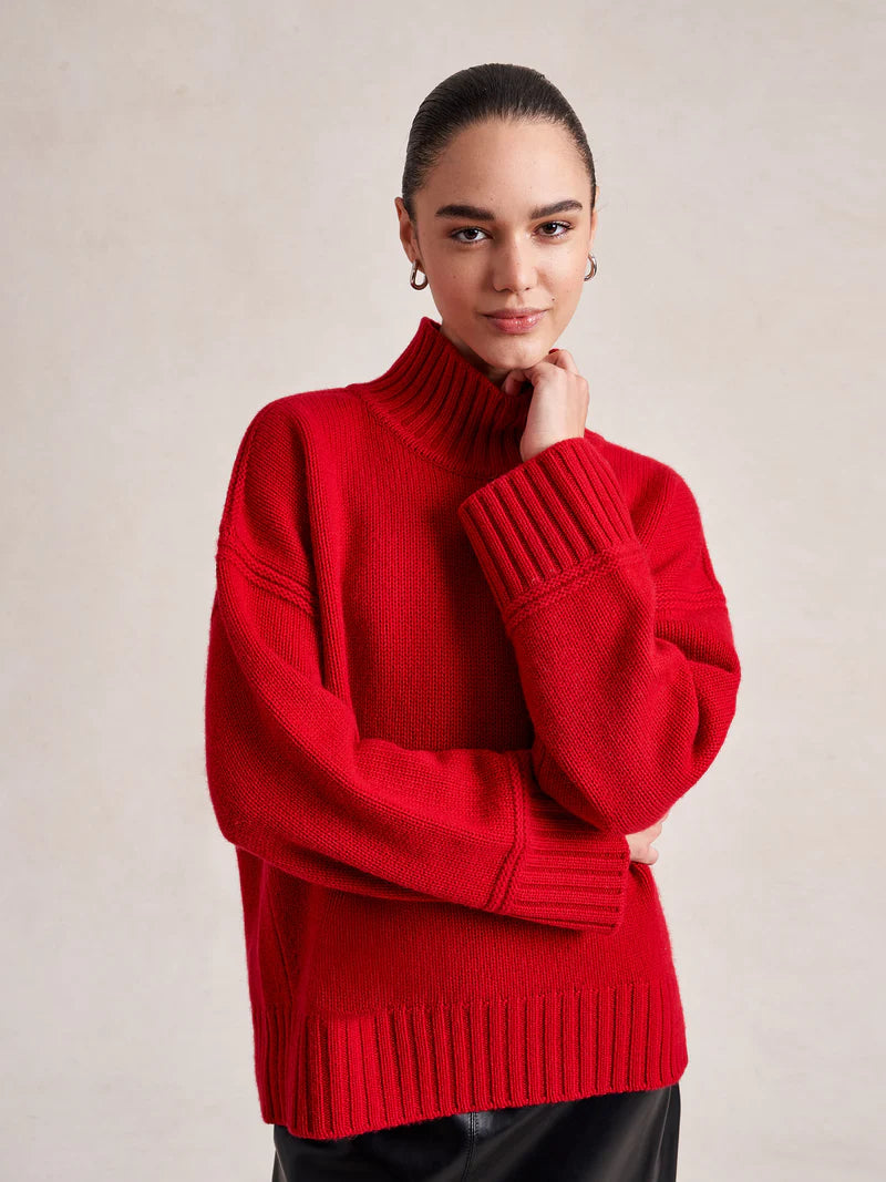 Archie Turtleneck - Dark Red