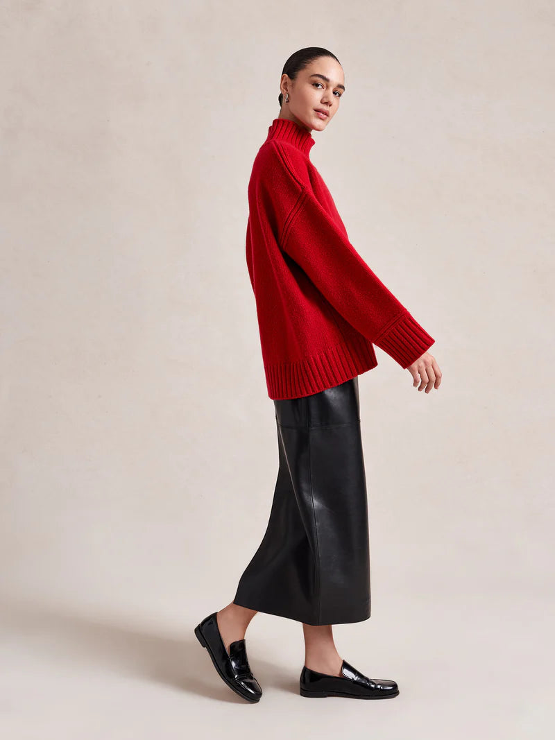 Archie Turtleneck - Dark Red