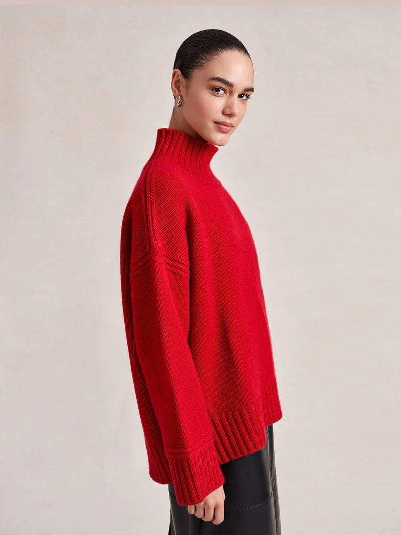 Archie Turtleneck - Dark Red