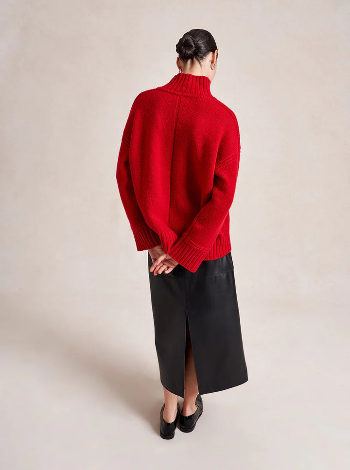 Archie Turtleneck - Dark Red
