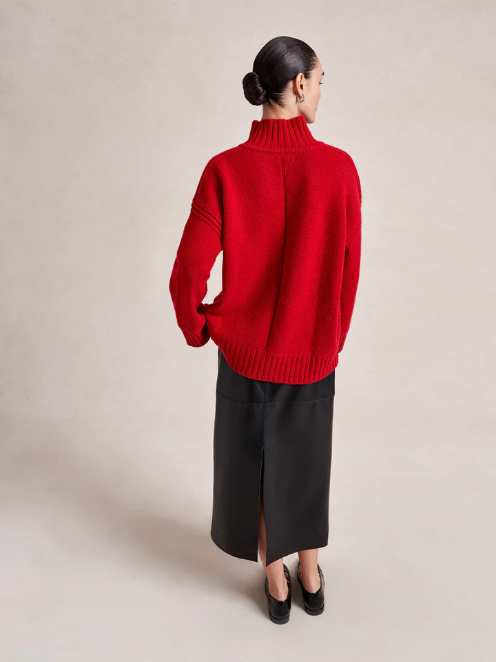Archie Turtleneck - Dark Red