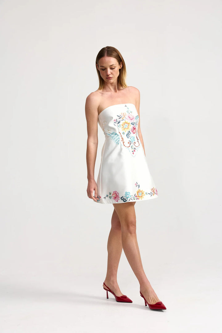 Beatrix Dress - White Multi