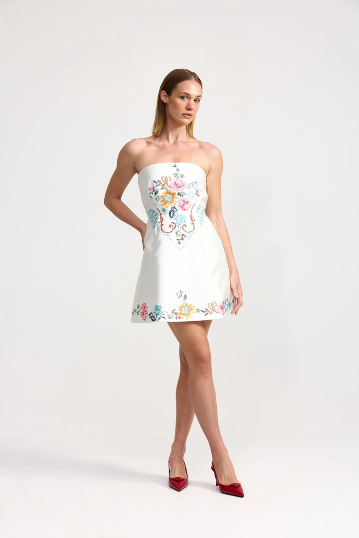 Beatrix Dress - White Multi